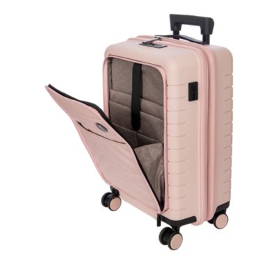 By Ulisse 21&amp;quot; Expandable Carry On Spinner Suitcase with Pocket