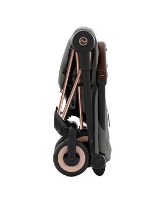 COYA Compact Lightweight Travel Ready Stroller in Rose Gold 