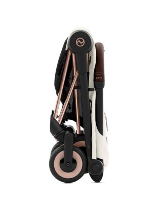 COYA Compact Lightweight Travel Ready Stroller in Rose Gold 