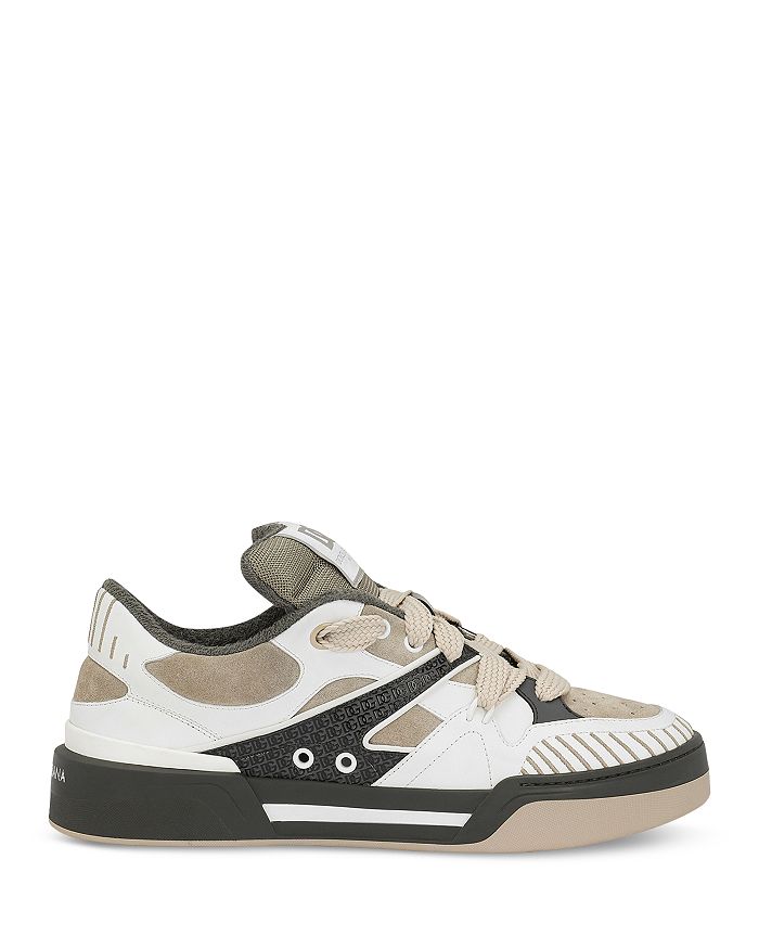 Dolce & Gabbana Black Cotton Canvas Lace Up Men Sneakers Shoes
