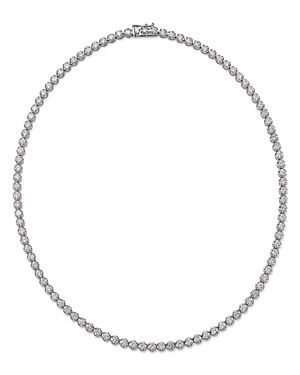 Bloomingdale's Diamond Crown Set Tennis Necklace In 14k White Gold, 10.0 Ct. T. W. - Exclusive In White