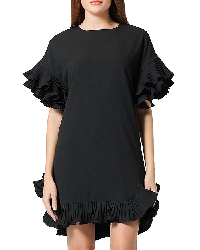 Gracia Ruffled Elbow Sleeve Dress | Bloomingdale's