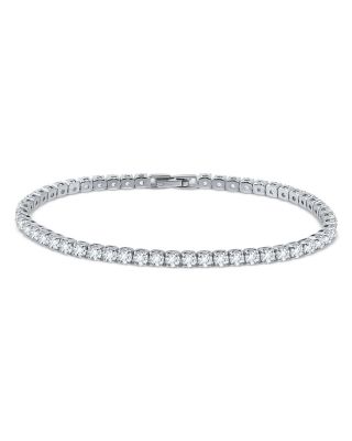 AQUA - Cubic Zirconia Tennis Bracelet in Sterling Silver - Exclusive