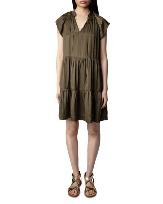 Rito Tiered Satin Dress