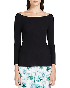 Max Mara Saturno Top In Black