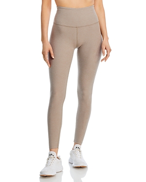 Shop Beyond Yoga Spacedye Caught In The Midi High Waisted Legging In Birch Heather