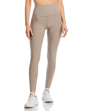 Beyond Yoga Spacedye Caught In The Midi High Waisted Legging In Birch Heather In Birch Heather