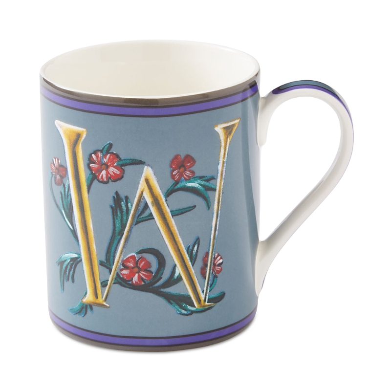 Spode Kit Kemp By Alphabet Mug In Blue