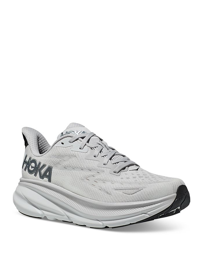 Hoka Men's Clifton 9 Running Sneakers In Nimbus Cloud In Nimbus Cloud/steel Wool