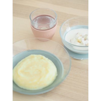 Three Piece Glass Meal Set