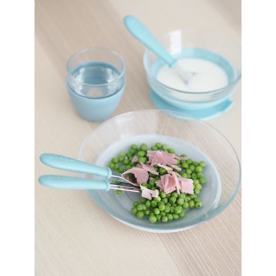 Three Piece Glass Meal Set