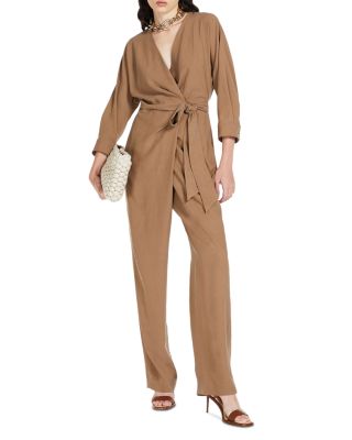 ワンピース Max Mara 'Tropea' Jumpsuit Max Mara STUDIO Satin jumpsuit TROPEA in beige