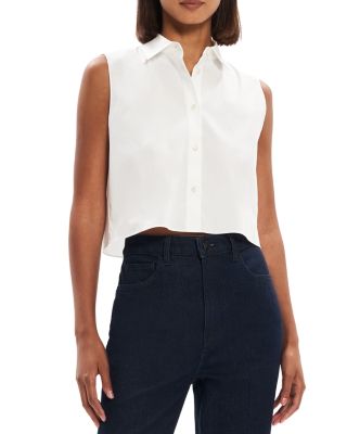 Theory - Cropped Sleeveless Shirt