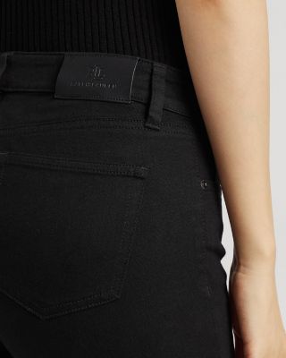 Mid Rise Straight Super Stretch Jeans in Black