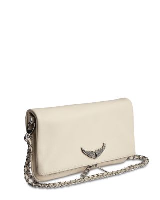 Rock Swing Your Wings Leather Clutch Bag 