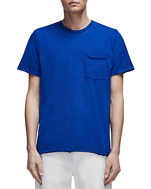 Rag & Bone Men's Miles Principal Jersey T-shirt In Mid Blue