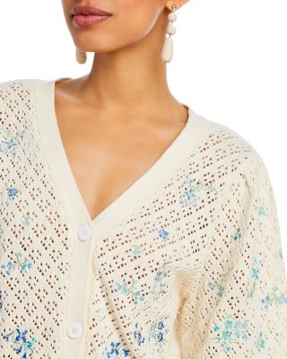 Crochet Pointelle Cardigan - Exclusive