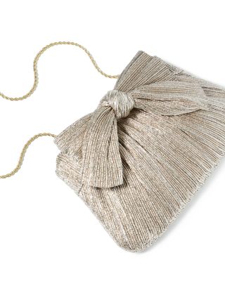 Rayne Small Pleated Bow Frame Clutch
