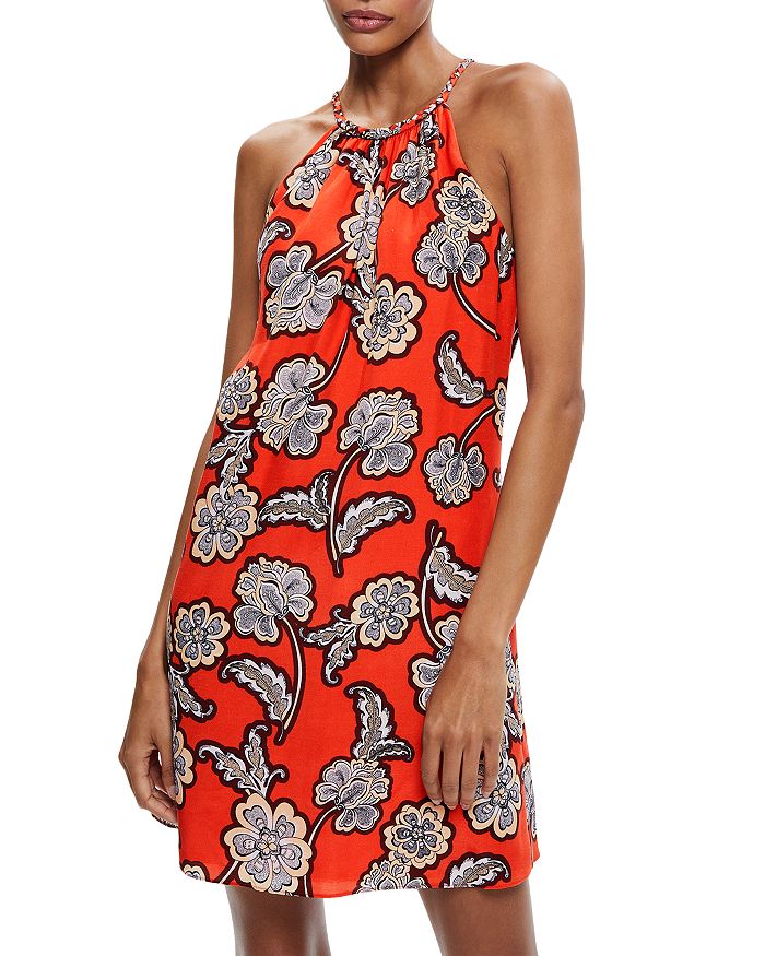 Alice and olivia 2025 jensen halter dress