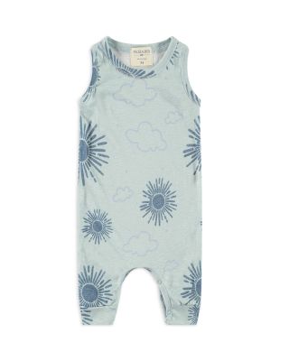 Paigelauren Unisex Sun Burst Slub Rib Tank Whim-zzz Romper - Baby