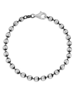 Milanesi And Co - Men's Sterling Silver Oxidized Ball Chain Bracelet