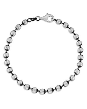 Men's Sterling Silver Oxidized Ball Chain Bracelet