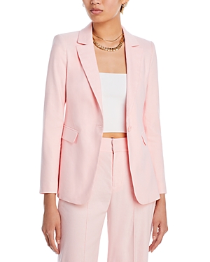 Alice And Olivia Macey Single Button Blazer In Petal