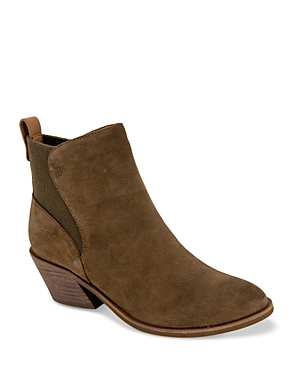 Shop Gentle Souls By Kenneth Cole Women's Clint Pull On Western Boots In Cocoa Suede