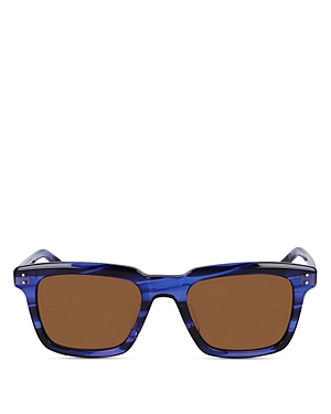 Shop Shinola Monster Square Sunglasses, 54mm In Blue/brown Solid