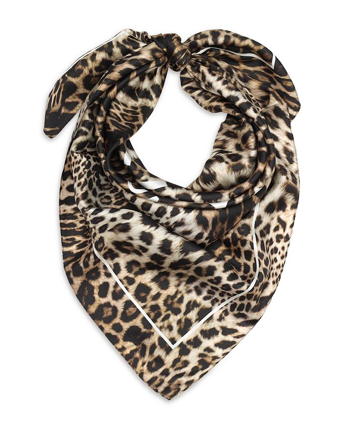 Bloomingdale's Leopard Print Wool Scarf