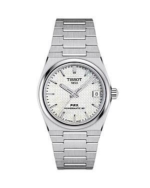 Shop Tissot Prx Powermatic 80 Watch, 35mm In White