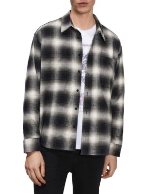 The Kooples Checked Relaxed Fit Button Down Shirt
