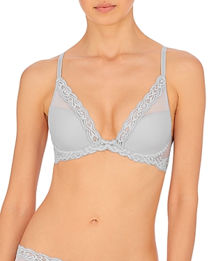 Natori Feathers Contour Plunge Bra In Rainy