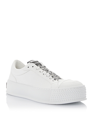 Shop Moschino Women's Low Top Logo Platform Sneakers In White