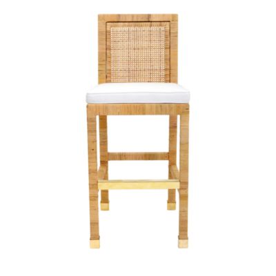Amara Rattan Performance Fabric Bar Stool
