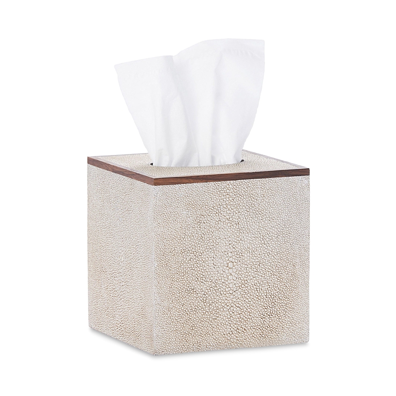 Pigeon & Poodle Manchester Tissue Box In Warm Silver