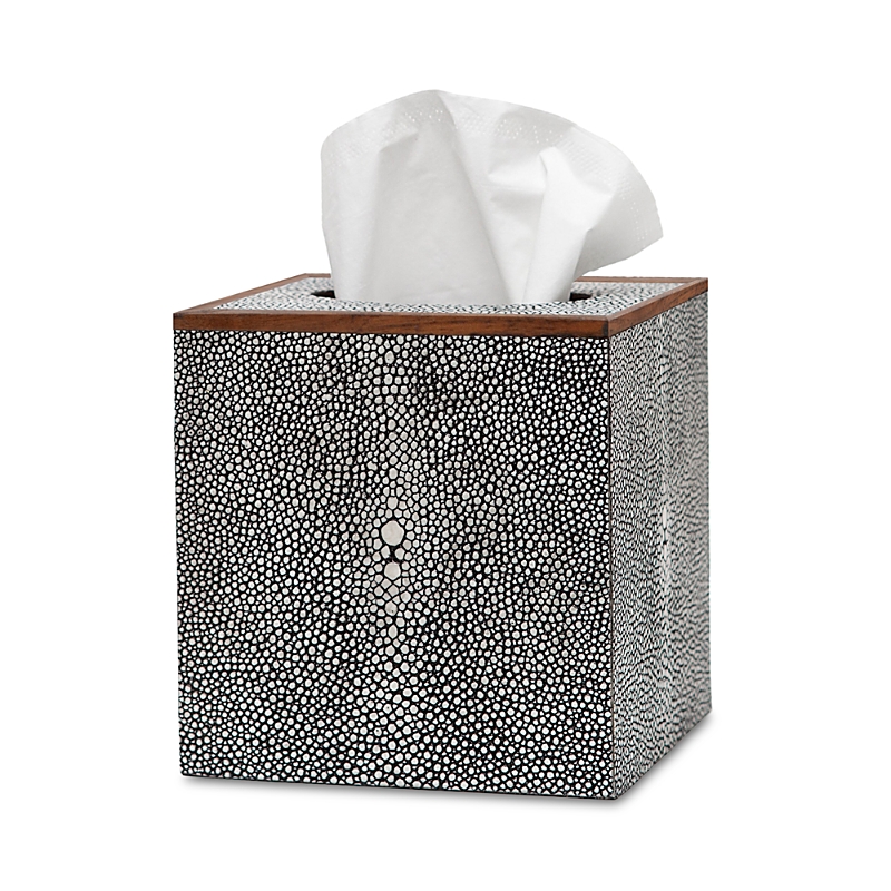 Pigeon & Poodle Manchester Tissue Box In Cool Gray
