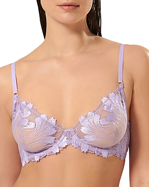 Bluebella Arabella lace and mesh mix non padded plunge bra with V
