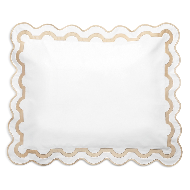 Matouk Mirasol Standard Sham In Champagne Beige