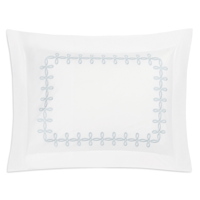 Matouk Gordian Knot Percale Standard Sham In Blue