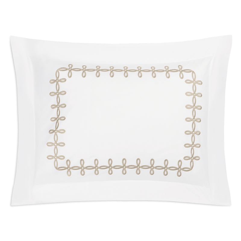Matouk Gordian Knot Percale Standard Sham In Truffle Tan