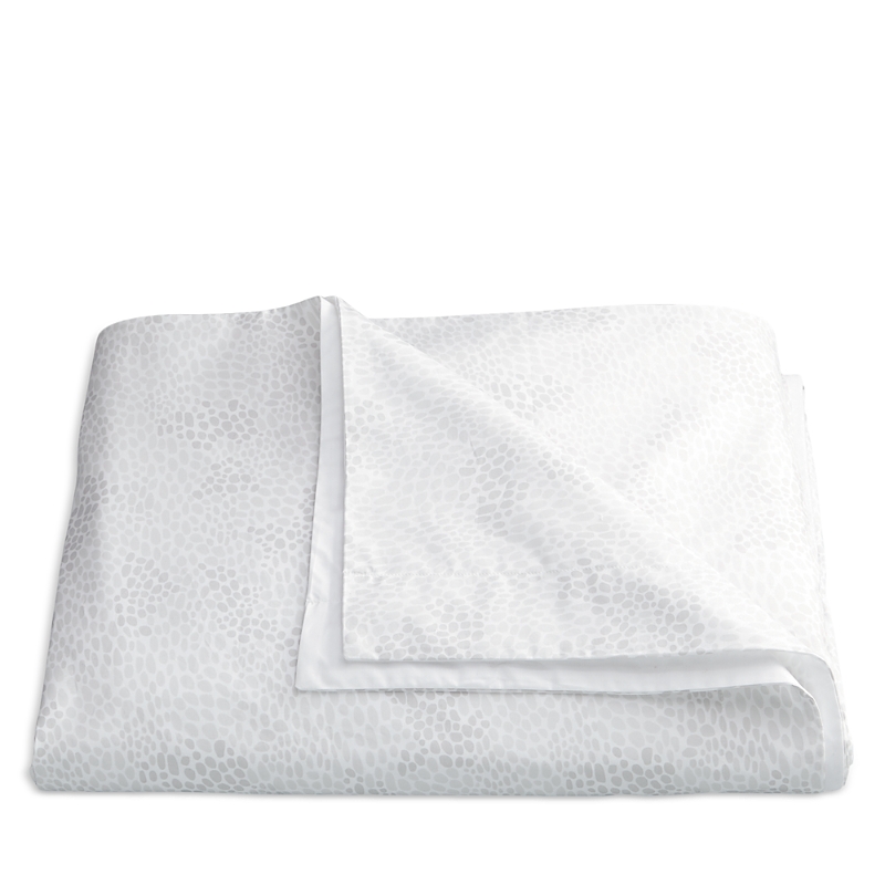 Matouk Lulu Dk For Nikita Duvet Cover, Full/queen In Silver
