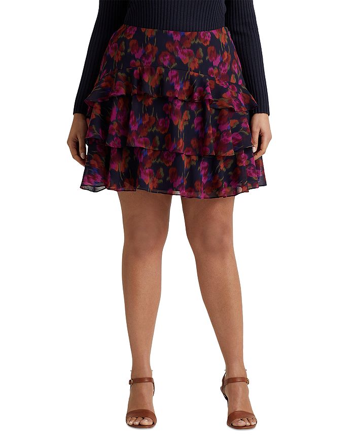 Tiered skirt on sale bloomingdales