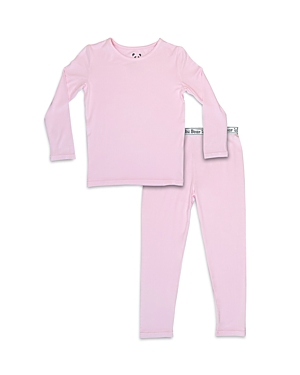 Bellabu Bear Girls' Long Sleeve Pajama Set - Baby, Little Kid In Pink