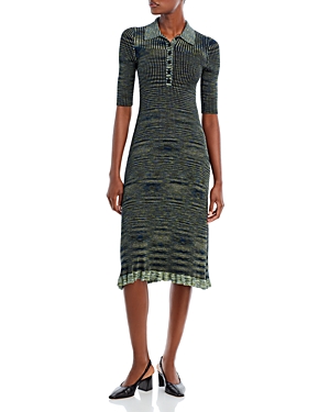 PROENZA SCHOULER WHITE LABEL SPACE DYED POLO DRESS