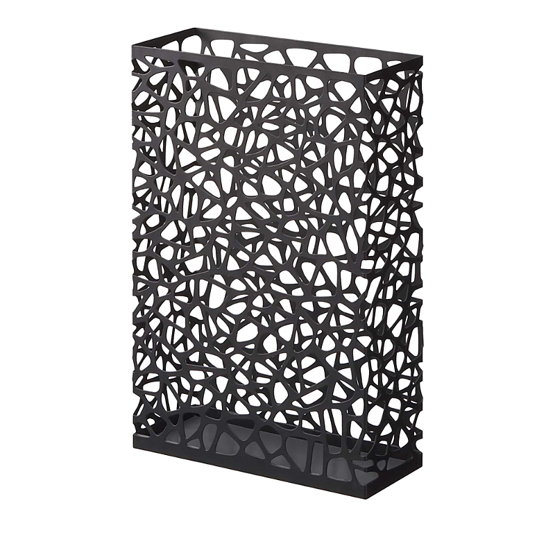 Yamazaki Nest Rectangular Umbrella Stand In Black