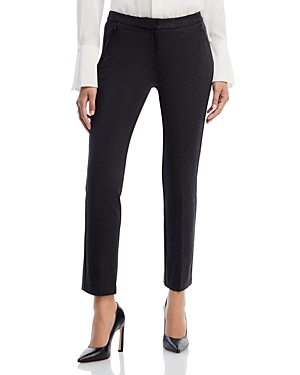 Shop Kobi Halperin Alexandra Slim Ankle Pants In Dark Grey Melange