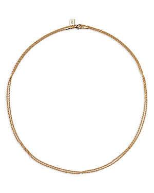 Jewelry Doubled Rope Chain Strand Necklace in 18K Gold Plated, 36
