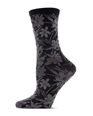 Natori - Abstract Floral Crew Socks