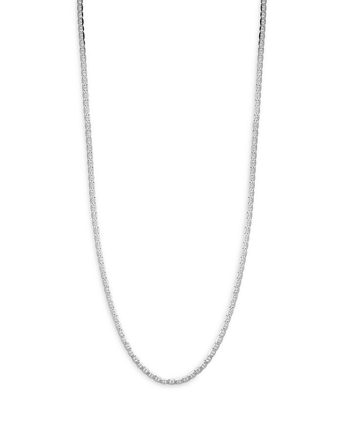 Milanesi And Co Sterling Silver 4mm Mariner Link Chain Necklace ...